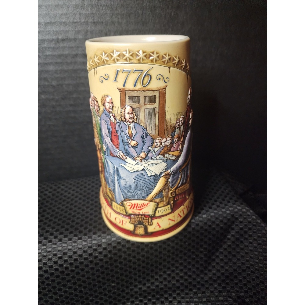 Miller High Life Birth of A Nation Beer Stein 1776 Second in a Series